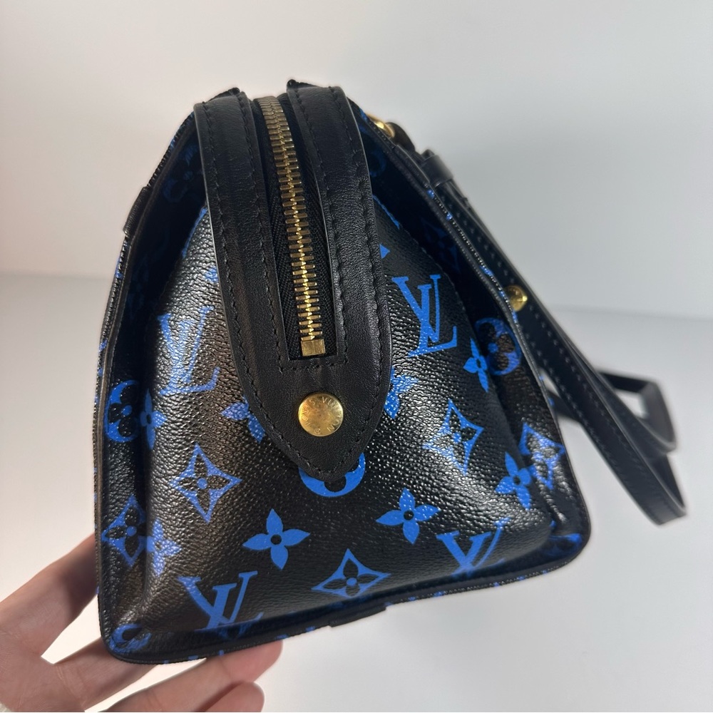 Louis Vuitton Colored Monogram Speedy Amazon PM Blue Black - Picture 8 of 15